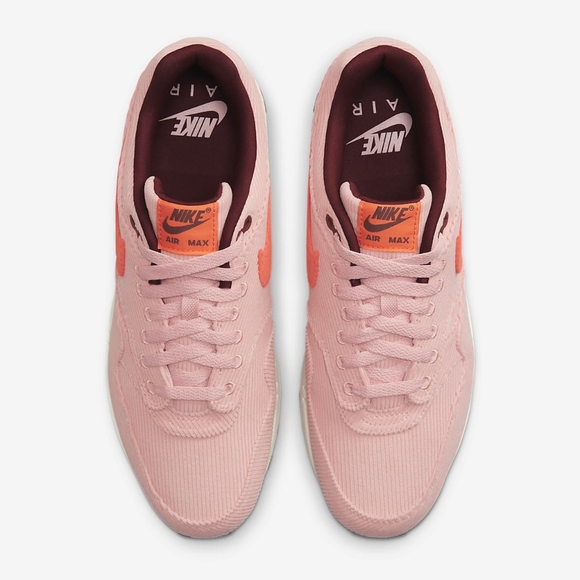 NIB: Nike Air Max 1 PRM 8M(9.5W) Coral Stardust/Oxen Brown/Sail/Bright Coral - Picture 4 of 11